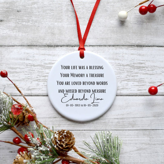 YOUR LIFE WAS A BLESSING ORNAMENT Harlow Boutique Official Online Store 