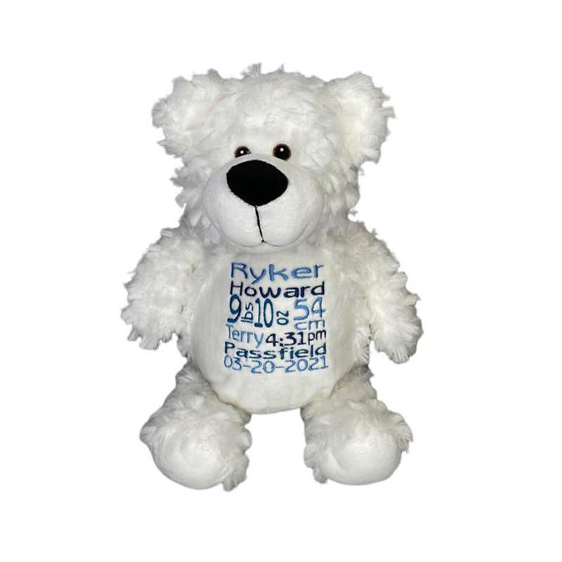 White Bear Stuffed Animal Stuffed Animal Harlow Baby Boutique Official Website 