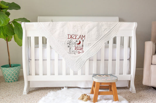 Embroidered Quote Quilt Blanket Harlow Baby Boutique 